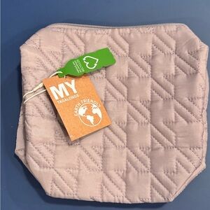 My Tagalongs Quilted Dusty Punk Beige Cosmetic Bag